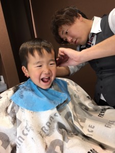 息子のカット｜メンズヘアーカワダ　平塚
